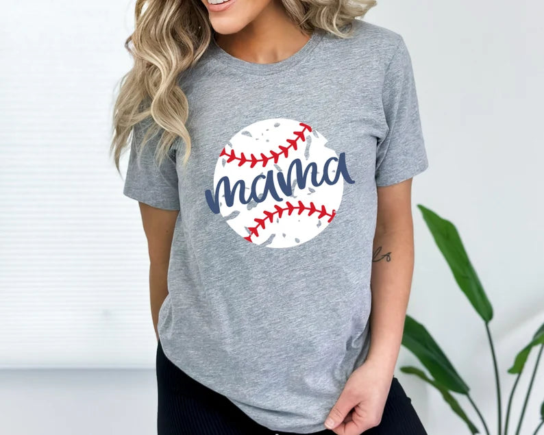Baseball Mama Shirt, Sweatshirt & Hoodie