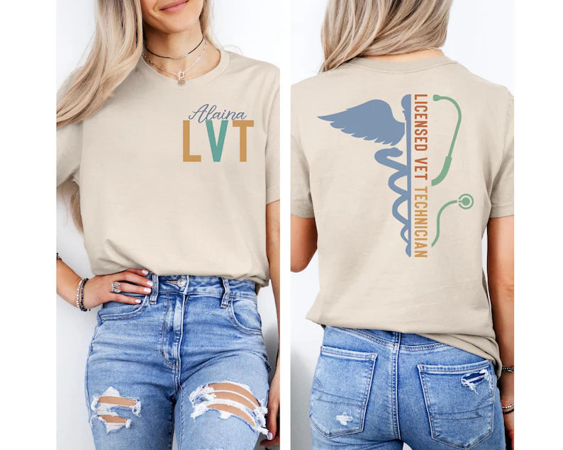 Personalized Name Licensed Veterinary Technician T-shirtSweatshirt & Hoodie