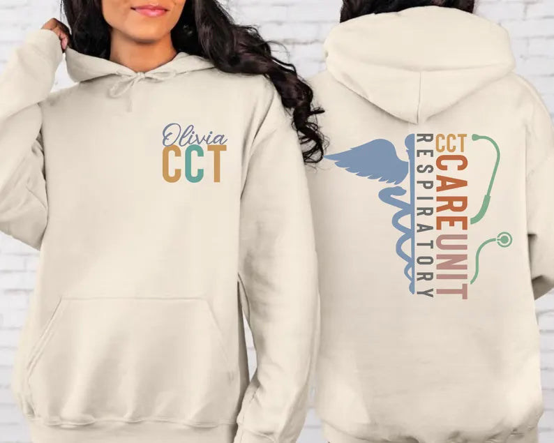 Custom Care Unit Respiratory Therapist T-shirt Sweatshirt & Hoodie