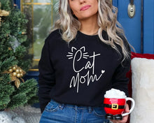 Cat Mom Sweatshirt,Hoodie, Thirt