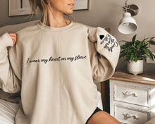 Custom I Wear My Heart On My Sleeve Sweatshirt & Hoodie