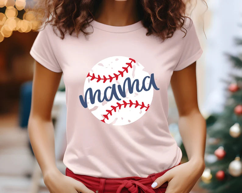 Baseball Mama Shirt, Sweatshirt & Hoodie
