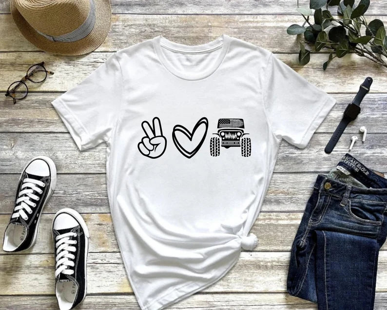 Peace Love Offroad Sweatshirt, Hoodie, Tshirt