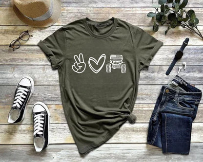 Peace Love Offroad Sweatshirt, Hoodie, Tshirt