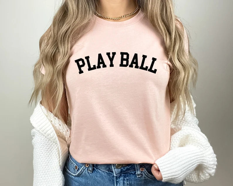 Custom Play Ball Shirt, Game Day  Apperal