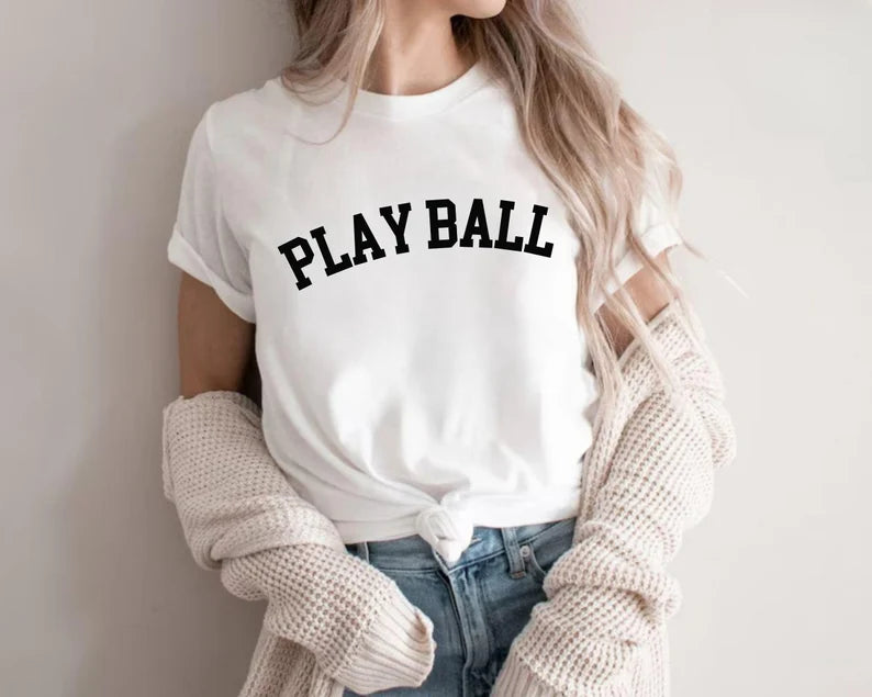 Custom Play Ball Shirt, Game Day  Apperal