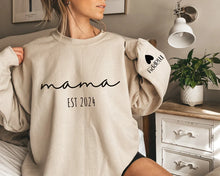 Custom Mama Sweatshirt With Kids Names and Birth Date, Sweatshirt & Hoodie