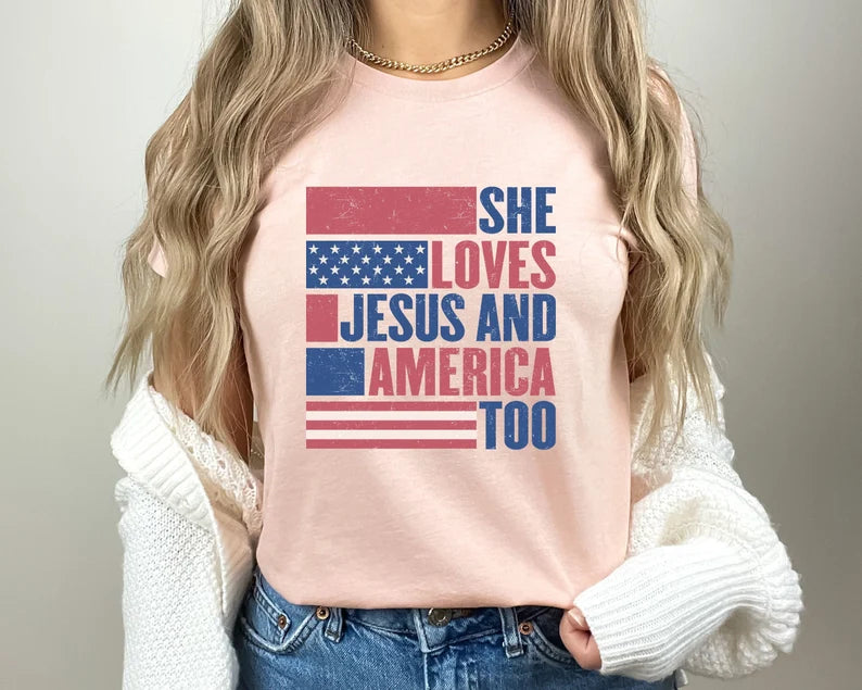 Patriotic Christian Shirt, Independence Day Gift