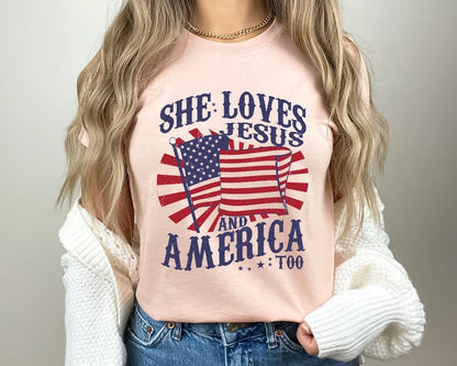 She Loves Jesus and America Too  Tshirt, Hoodie, Sweatshirt