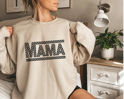 Checkered Mama T-shirt, Sweatshirt & Hoodie
