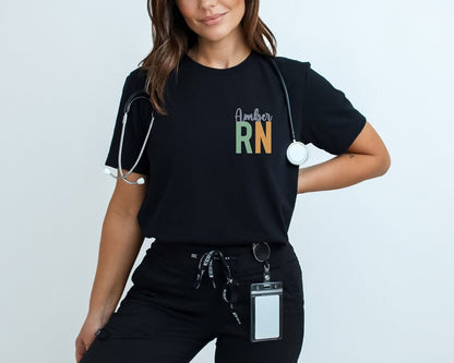 Registered Nurse Custom Name Shirt, T-shirt Sweatshirt & Hoodie