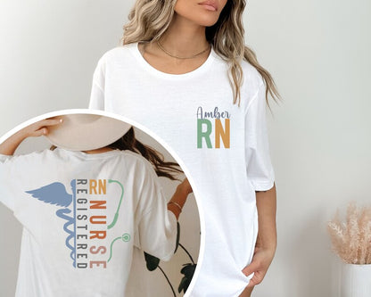 Registered Nurse Custom Name Shirt, T-shirt Sweatshirt & Hoodie