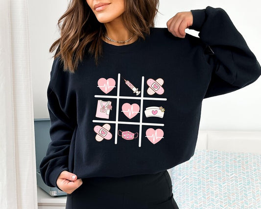 Work Cute Nurse Crewneck Tshirt, Sweatshirt, Hoodie