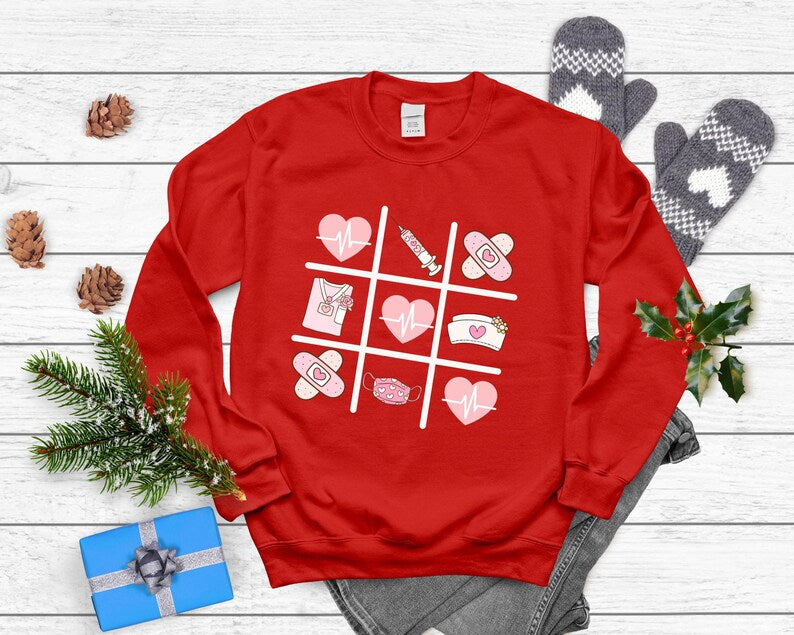 Work Cute Nurse Crewneck Tshirt, Sweatshirt, Hoodie
