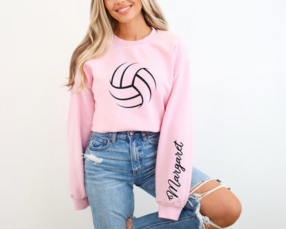 Personalized Volleyball Sweatshirt and Hoodie