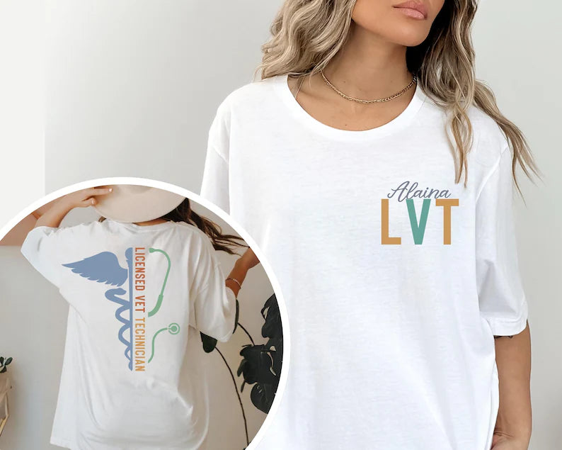 Personalized Name Licensed Veterinary Technician T-shirtSweatshirt & Hoodie