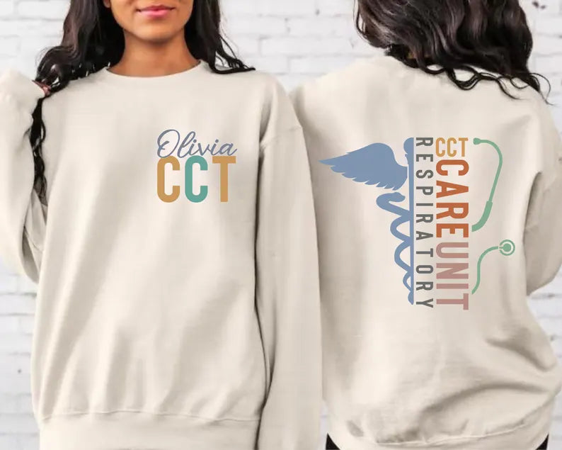 Custom Care Unit Respiratory Therapist  T-shirt Sweatshirt & Hoodie
